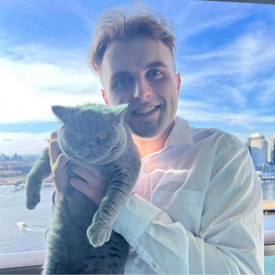 Adrian I. Kuboszek & Miah The Britishh Shorthair