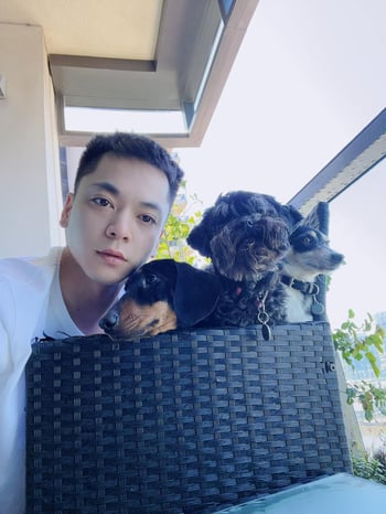 Martin Dai Nguyen With Cute Puppies At MDN Pet Care Martin Dai Nguyen With Cute Puppies At MDN Pet Care